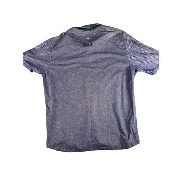 Tommy Bahama Men's Polo Shirt Blue Textured Sample Size Large RARE - Picture 2 of 9